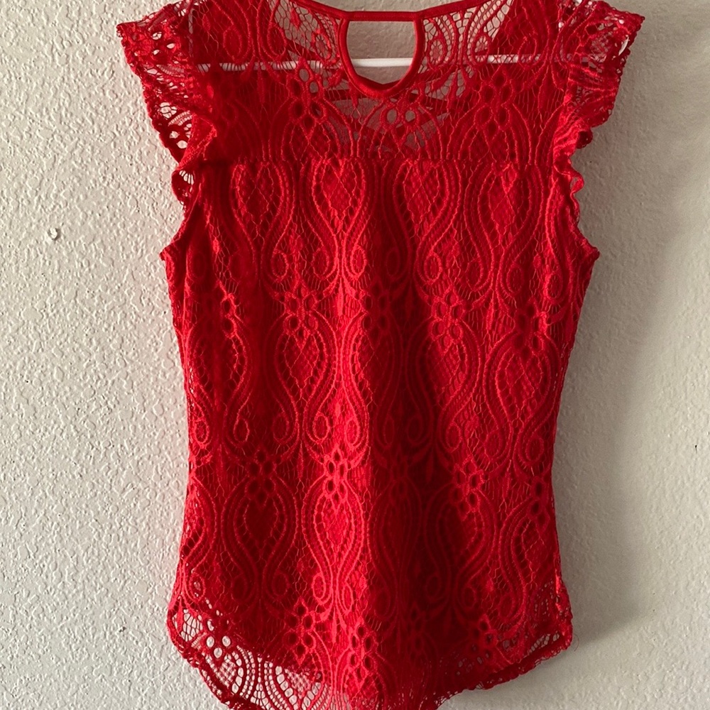 Really cute red tank top size M good condition